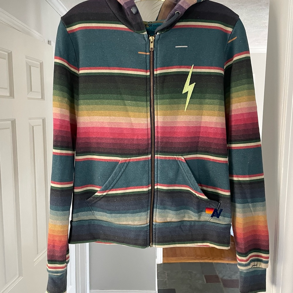 Aviator Nation limited edition zip up hoodie. Gently worn. In good shape.